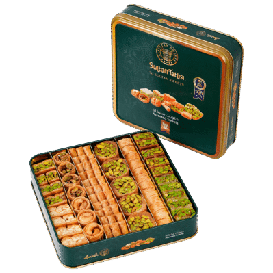 حلو عربي مشكل علبة معدن 1 كغ