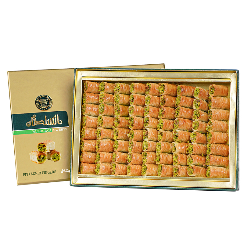 Assorted Finger Sweets pistachio fingers 500 g – alsultansweets