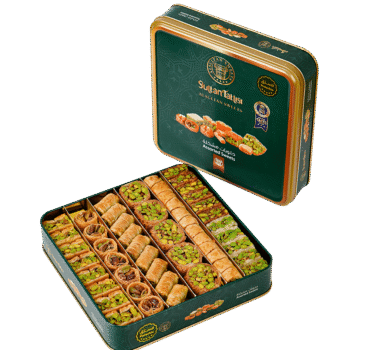 حلو عربي فستق فقط علبة معدن 1 كغ