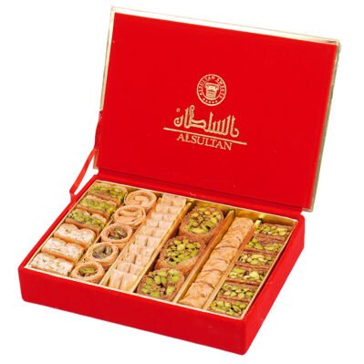 حلو عربي مشكل علبة مخمل 400 غ